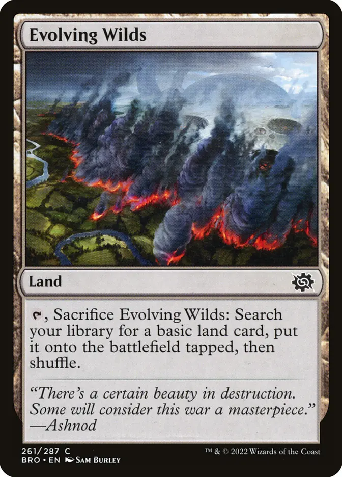 Evolving Wilds Magic card